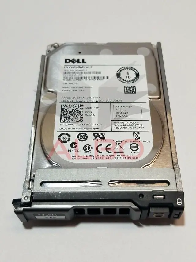 Main image of DELL 09KW4J 1TB SATA HD 2.5" 6Gbps 7.2K RPM MODEL: ST91000640NS 9KW4J