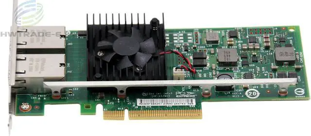 Alt view image 5 of 5 - Intel/Dell X540-T2 Genuine CONVERGED DUAL PORT NETWORK ADAPTER K7H46/3DFV8 10GbE