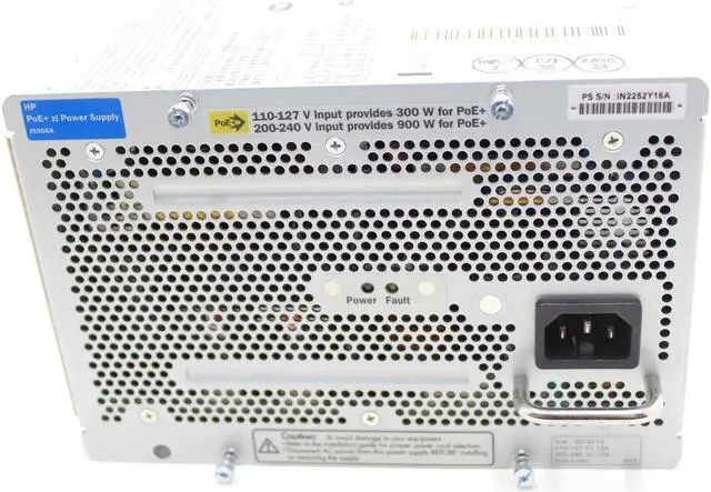 Main image of HP J9306A 1500W POE+ ZL POWER SUPPLY - J9306-61101, J9306-69001, J9306-61121