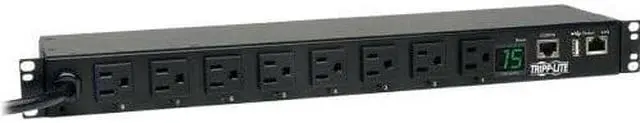 Main image of NEW Tripp Lite PDUMH15NET2LX 8-Outlet PDU Switched 15A 8 5-15R 1URM