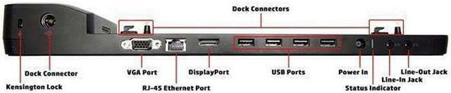 Alt view image 3 of 3 - HP 702878-001 DOCKING STATION QUEST
