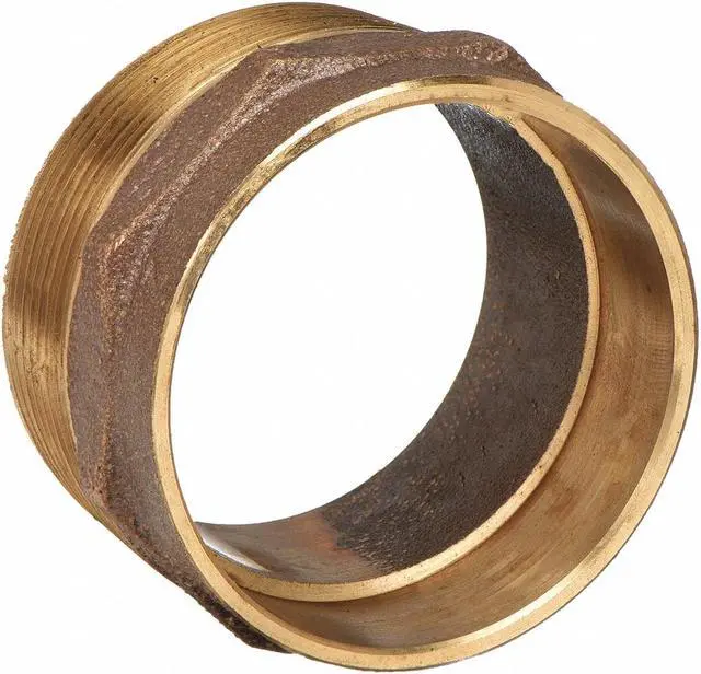 Alt view image 2 of 3 - NIBCO 802 11/2 DWV Adapter,Cast Bronze,1-1/2 In