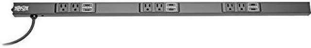 Alt view image 3 of 13 - Tripp Lite - PSC240410USBB - Tripp Lite Power Strip 4-Outlet w 4-Port USB Charging 5-15R 10ft Cord 24in - NEMA 5-15P - 4