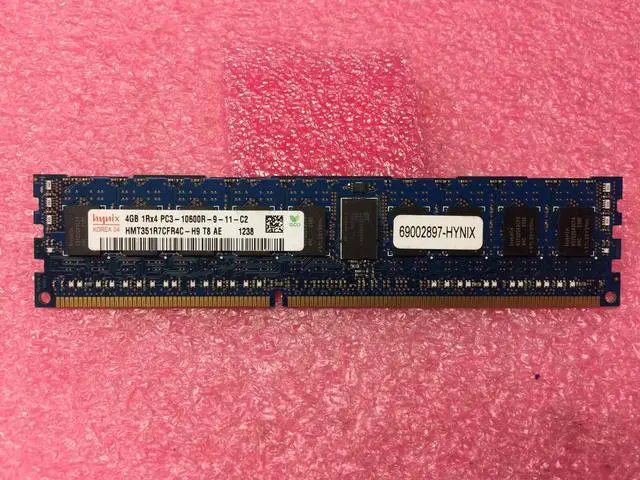 Main image of HYNIX HMT351R7CFR4C-H9 4GB SERVER DIMM DDR3 PC10600(1333) REG ECC