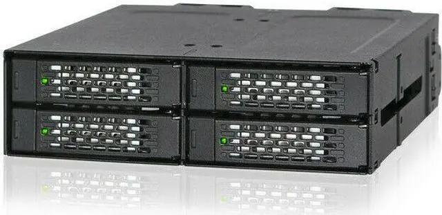 Alt view image 4 of 6 - Icy Dock ToughArmor MB699VP-B Drive Enclosure for 5.25  U.2 (SFF-8639) - Mini-SA