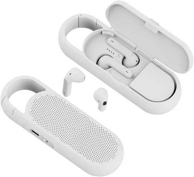 Main image of ZTECH 2 in 1 Pocket-size Wireless Speaker with Wireless Earbuds