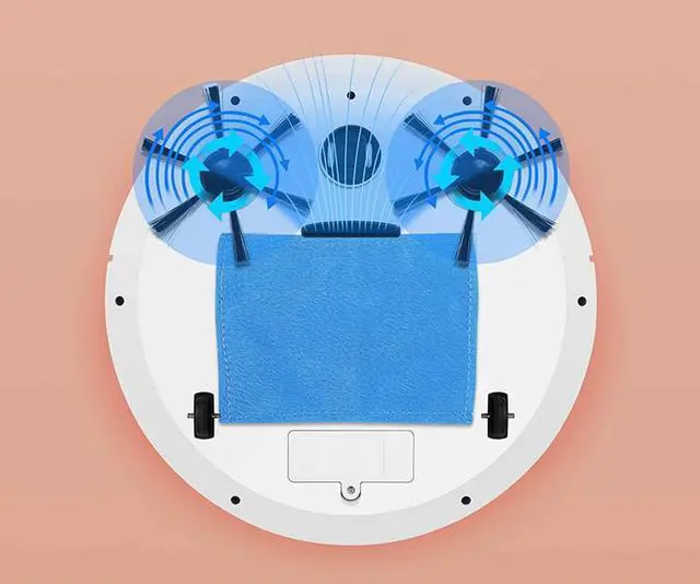 Alt view image 3 of 3 - ZTECH Robot Vacuum