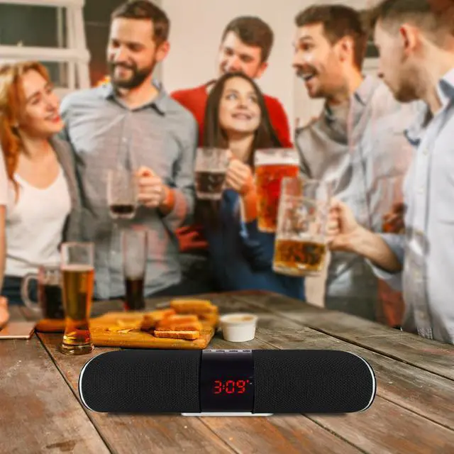 Alt view image 2 of 4 - ZTECH Wireless Soundbar Speaker Clock