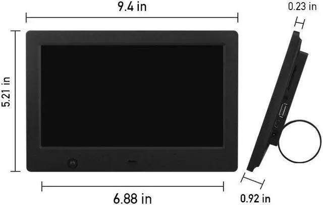 Alt view image 3 of 5 - Xtreme Time Digital Photo Frame