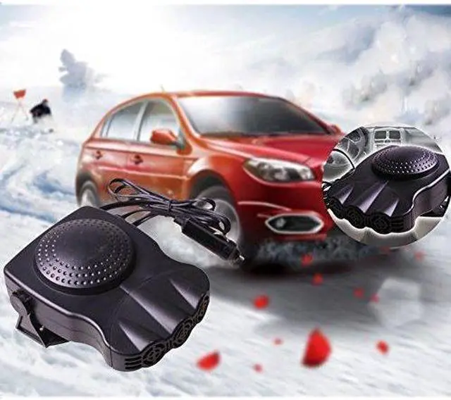 Alt view image 7 of 10 - Portable Car Heater Fan, ixaer Car Vehicle Heating Cooling Fan 30 Seconds Fast Heating Quickly Defrosts Defogger 12V 150W Auto Ceramic Heater Cooling Fan 3-Outlet - Winter Auto Windscreen Heater Fan