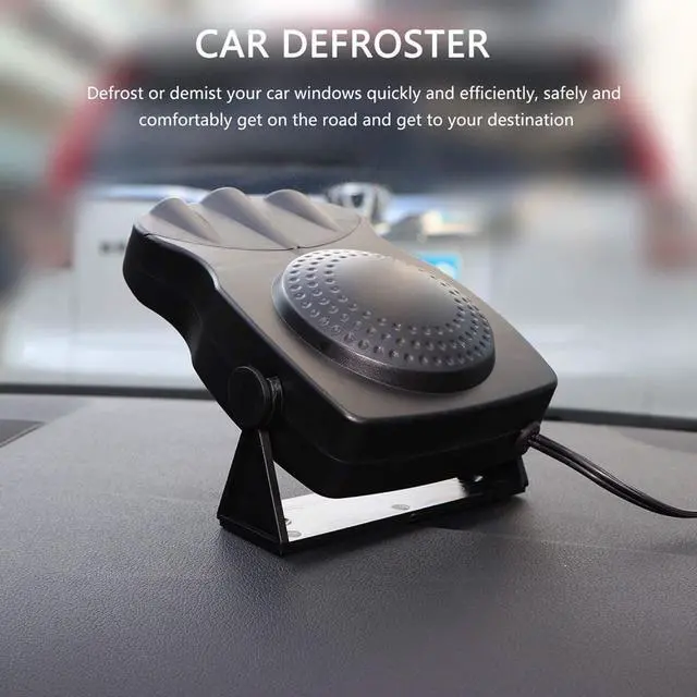 Alt view image 4 of 10 - Portable Car Heater Fan, ixaer Car Vehicle Heating Cooling Fan 30 Seconds Fast Heating Quickly Defrosts Defogger 12V 150W Auto Ceramic Heater Cooling Fan 3-Outlet - Winter Auto Windscreen Heater Fan