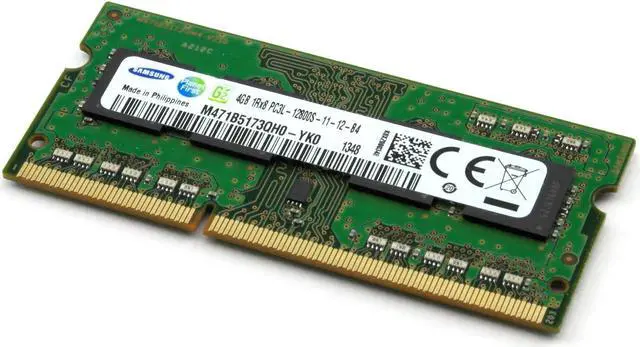 Alt view image 2 of 14 - Samsung M471B5173QH0YK0 4 GB Memory Module - DDR3L SDRAM - 204-Pin PC3-12800 SODIMM - 1600 MHz