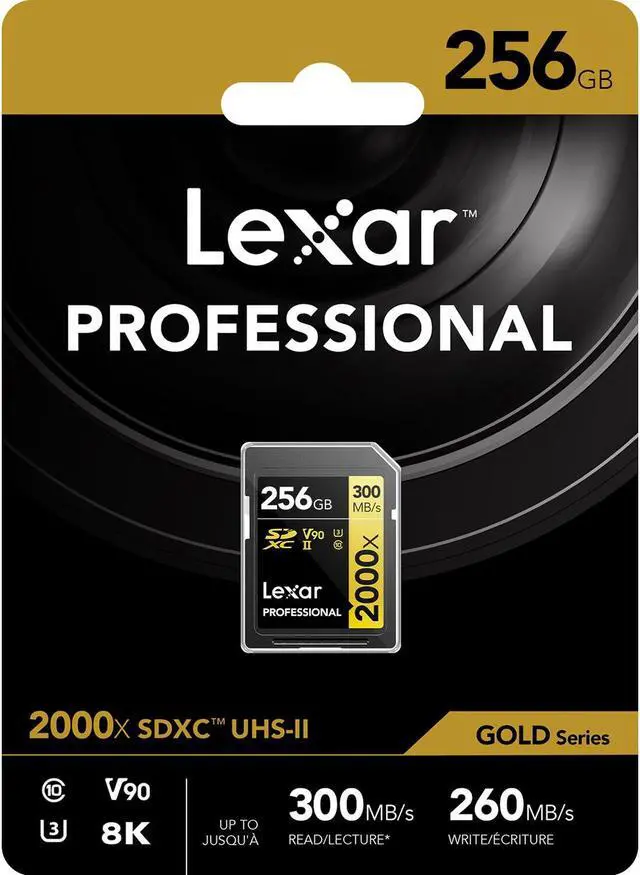 Alt view image 4 of 5 - Lexar 256GB Professional 2000x UHS-II SDXC Memory Card