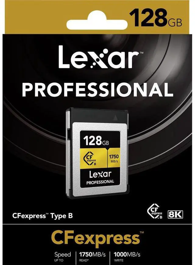 Alt view image 4 of 12 - Lexar 128GB Professional CFexpress Type B Card GOLD Series