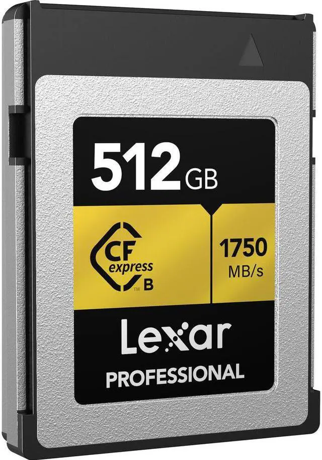 Alt view image 2 of 5 - Lexar 512GB Professional CFexpress Type B Card GOLD Series