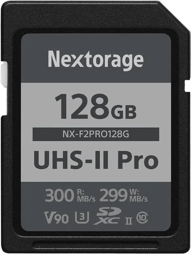 Nextorage Ultra Fast v90 UHS-II SD Card PRO 128GB max Write Speed