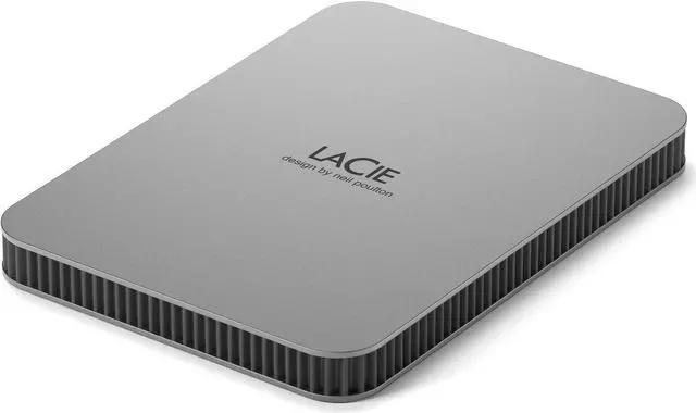 Alt view image 12 of 20 - LaCie Mobile Drive STLP4000400 4TB USB-C Portable Hard Drive Moon Silver