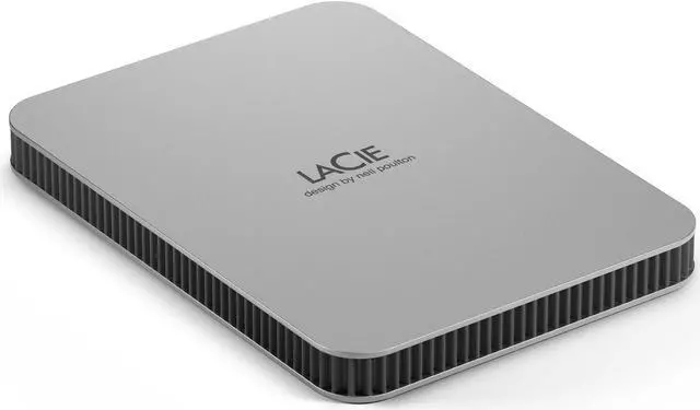 Alt view image 11 of 20 - LaCie Mobile Drive STLP4000400 4TB USB-C Portable Hard Drive Moon Silver