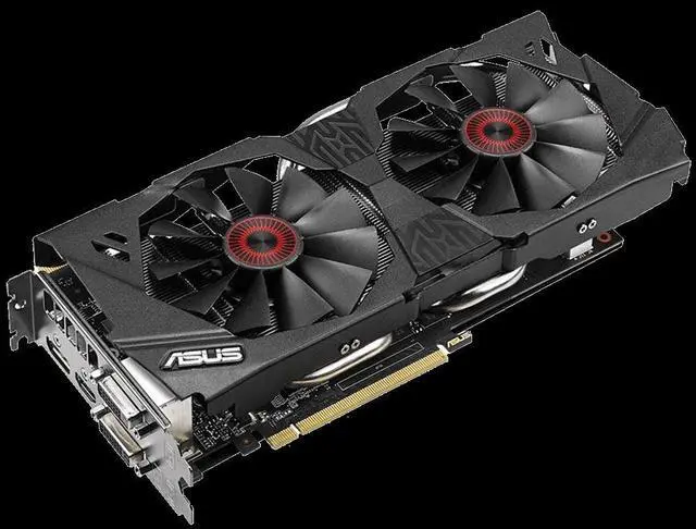 Alt view image 10 of 11 - ASUS 4GB GeForce GTX 970 GDDR5 256-Bit PCI Express 3.0 HDCP Ready G-SYNC SLI Support Video Card Model STRIX-GTX970-DC2OC-4GD5