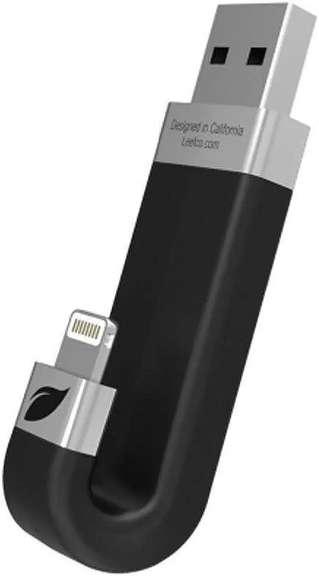 Alt view image 7 of 11 - Leef iBridge 16GB Mobile Memory iOS USB Flash Drive with Lightning Connector for Apple (Black)