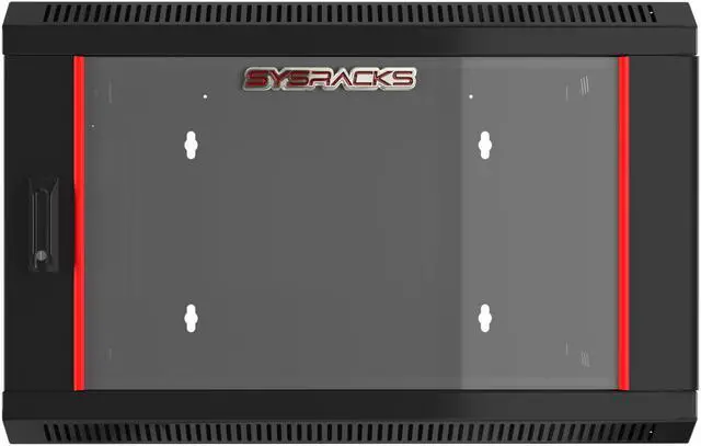Alt view image 3 of 7 - 6U Wall Mount Server Rack Computer Cabinet Locking Network Enclosure for Av Audio Video Electronics Networking Equipment Data Cabinet