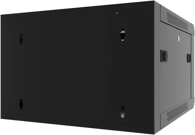 Alt view image 7 of 7 - 9U Wall Mount Server Rack Computer Cabinet Locking Network Enclosure for Av Audio Video Electronics Networking Equipment Data Cabinet