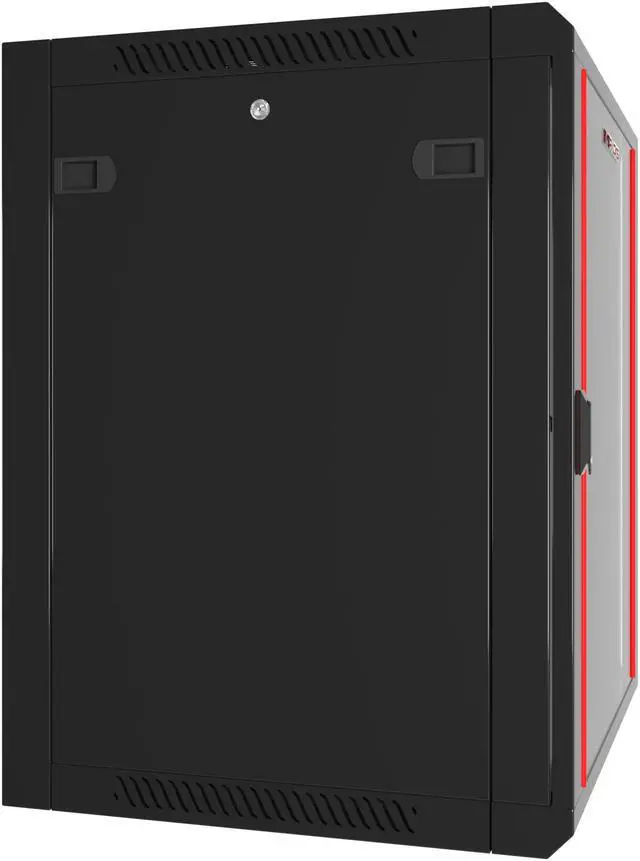 Alt view image 3 of 6 - 15U Wall Mount Server Rack Computer Cabinet Locking Network Enclosure for Av Audio Video Electronics Networking Equipment Data Cabinet