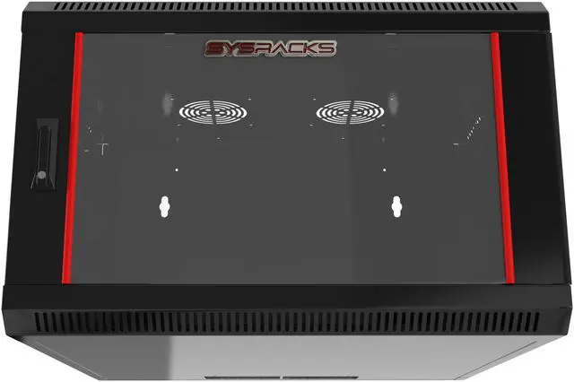 Alt view image 7 of 7 - 15U Wall Mount Server Rack Computer Cabinet Locking Network Enclosure for Av Audio Video Electronics Networking Equipment Data Cabinet
