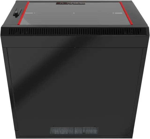 Alt view image 7 of 7 - 12U Wall Mount Server Rack Computer Cabinet Locking Network Enclosure for Av Audio Video Electronics Networking Equipment Data Cabinet