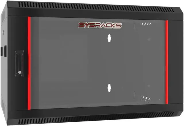Main image of 9U Wall Mount Server Rack Computer Cabinet Locking Network Enclosure for Av Audio Video Electronics Networking Equipment Data Cabinet
