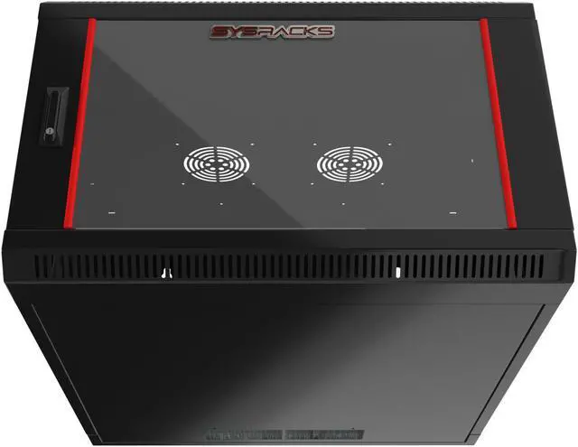 Alt view image 6 of 7 - 15U Wall Mount Server Rack Computer Cabinet Locking Network Enclosure for Av Audio Video Electronics Networking Equipment Data Cabinet