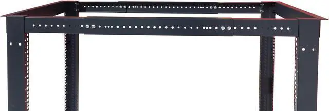 Alt view image 2 of 14 - 27U  4 Post Open Frame 19" Network Server Rack Cabinet Adjustable Depth 24"-37" FITS MOST SERVER EQUIPMENT