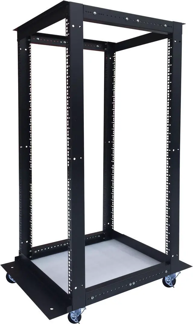 Main image of 27U  4 Post Open Frame 19" Network Server Rack Cabinet Adjustable Depth 24"-37" FITS MOST SERVER EQUIPMENT