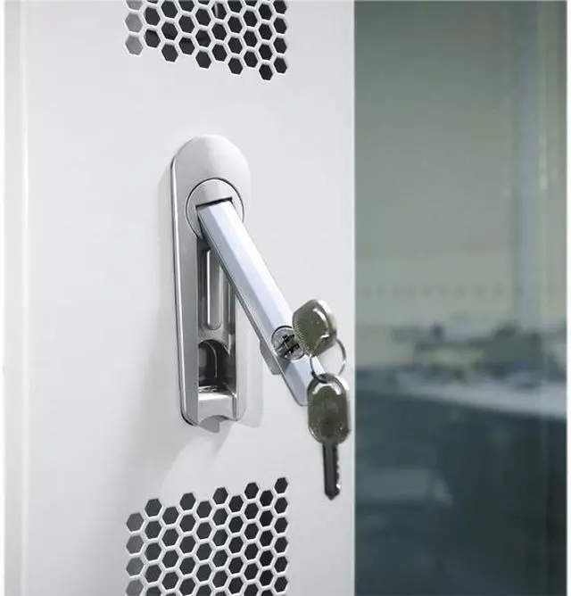 Alt view image 7 of 7 - 32U 35” Deep Free Standing Server Rack Cabinet.  ACCESSORIES FREE!! Thermo Control System, 4 Fan Cooling Panel, Vented Shelf, Fully Lockable Innovated Design Network IT Server Rack Enclosure