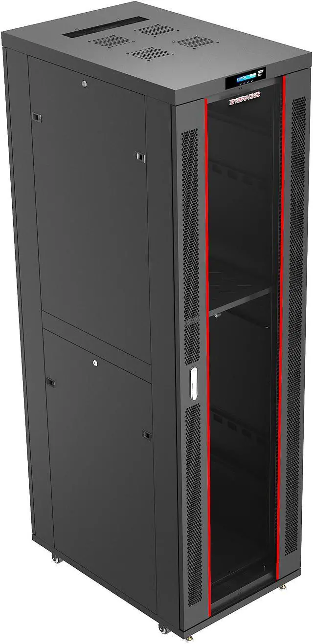 Alt view image 5 of 6 - Sysracks 42U 39" Depth Server It Data Network Rack New Cabinet Enclosure Box Accessories Included Over $150 Value