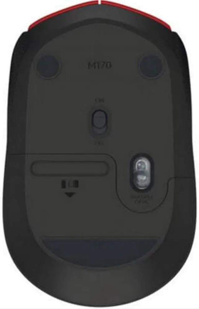 Alt view image 5 of 5 - Logitech M170 2.4G Wireless Mouse with 1000dpi Mouse - Red