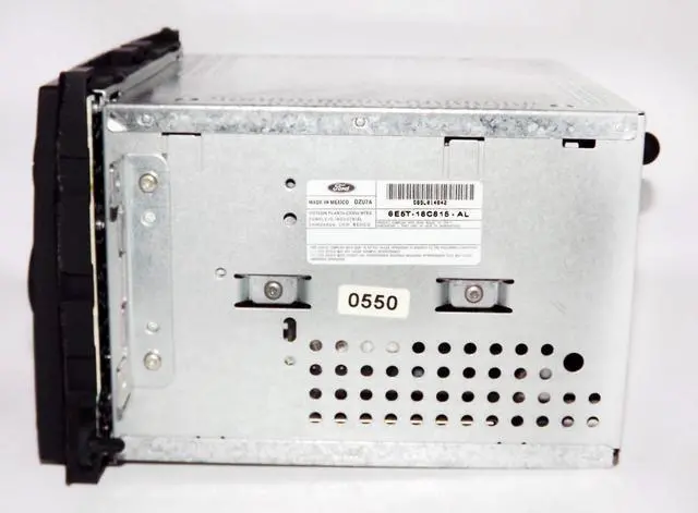 Alt view image 3 of 7 - Ford Fusion & More - AM FM 6 Disc mp3 CD Player w Aux Input 6E5T-18C815-AL