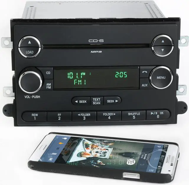 Main image of Mercury Milan 06-09 Radio AM FM 6 Disc CD Bluetooth Music 9E51-18C815-AA Chrome