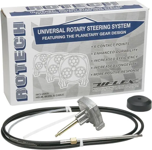 Alt view image 2 of 6 - UFLEX USA INC UFLEX ROTECH 19' STEERING PACK INCLUDES CABLE BEZEL HELM ROTECH19FC