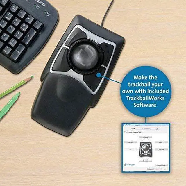 Alt view image 4 of 6 - Kensington Expert Trackball Mouse (K64325)
