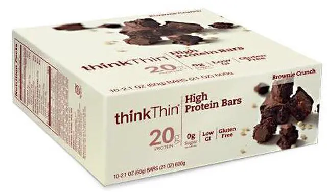 Alt view image 6 of 8 - Brownie Crunch - Box - Think Thin - 10 Bars - Box