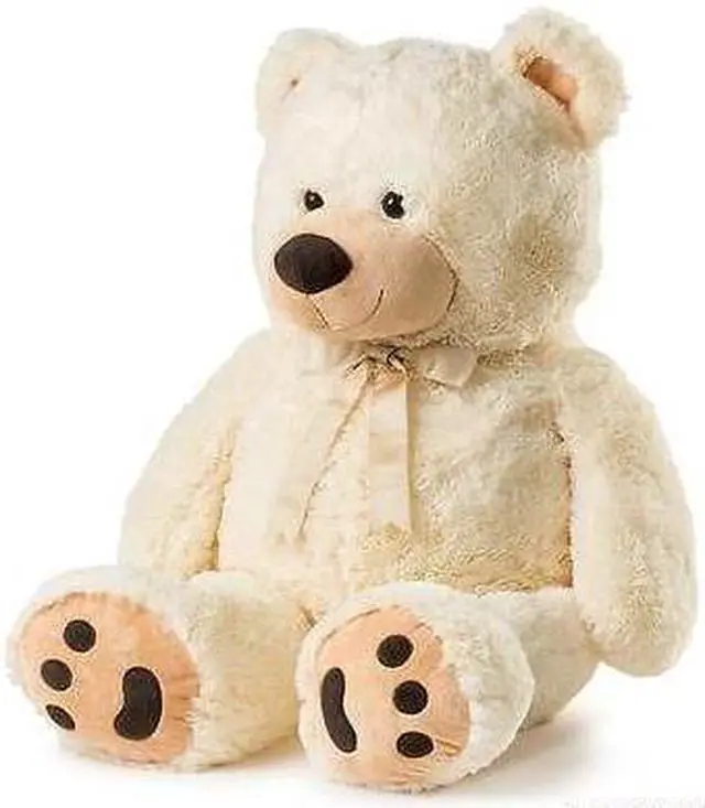 Alt view image 2 of 7 - Joon Huge Teddy Bear With Ribbon - Cream