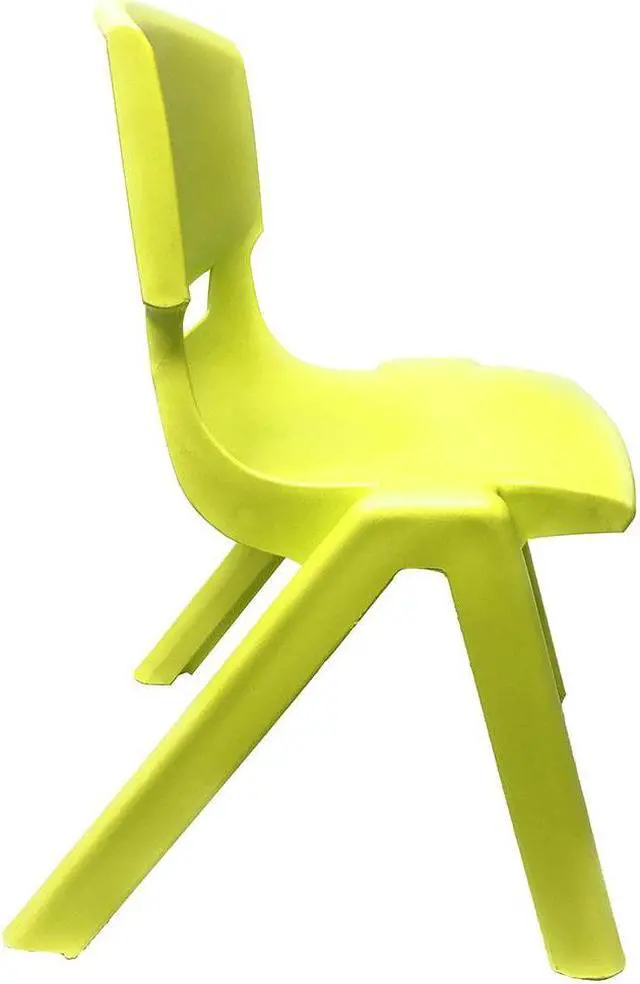 Alt view image 2 of 2 - JOON Stackable Plastic Kids Learning Chairs, Lime, 20.5x12.75X11 Inches, 2-Pack