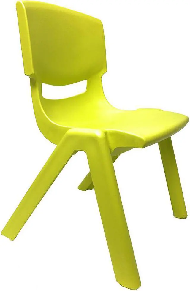 Main image of JOON Stackable Plastic Kids Learning Chairs, Lime, 20.5x12.75X11 Inches, 2-Pack