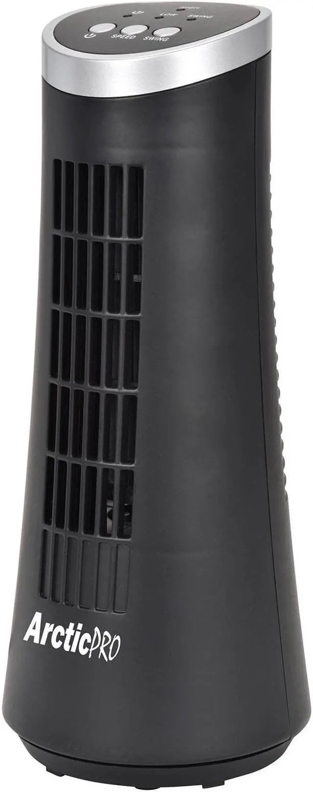 Main image of Arctic-Pro Desktop Oscillating Slim Mini Tower Fan, Black, 12 Inches
