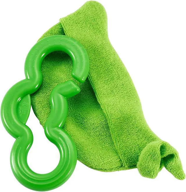 Main image of The First Years Chilled Peas 2-In-1 Teether, Green, 3 Months Up