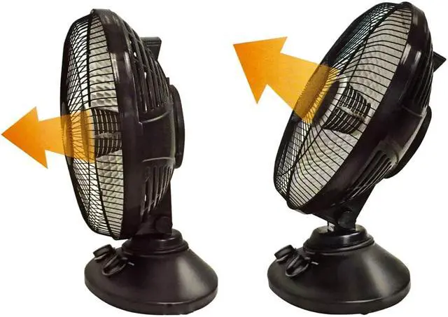 Alt view image 3 of 15 - Comfort Zone CZ998 Electric Oscillating Radiant Dish Heater with Adjustable Tilt, Black