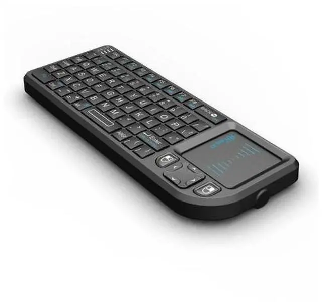 Alt view image 2 of 5 - New Rii mini X1 Handheld 2.4G Wireless Keyboard Touchpad Mouse for PC Notebook Smart TV Black Keypad