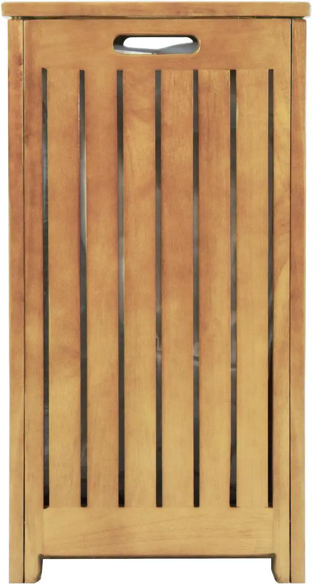 Alt view image 5 of 7 - Oceanstar Spa-Style Bamboo Laundry Hamper BRH1248