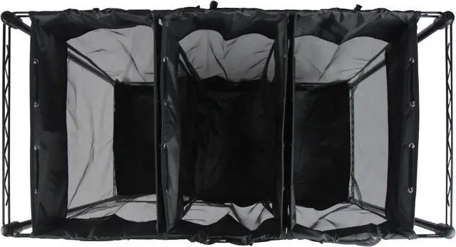Alt view image 4 of 5 - Oceanstar Triple Storage Organizer and Laundry Sorter